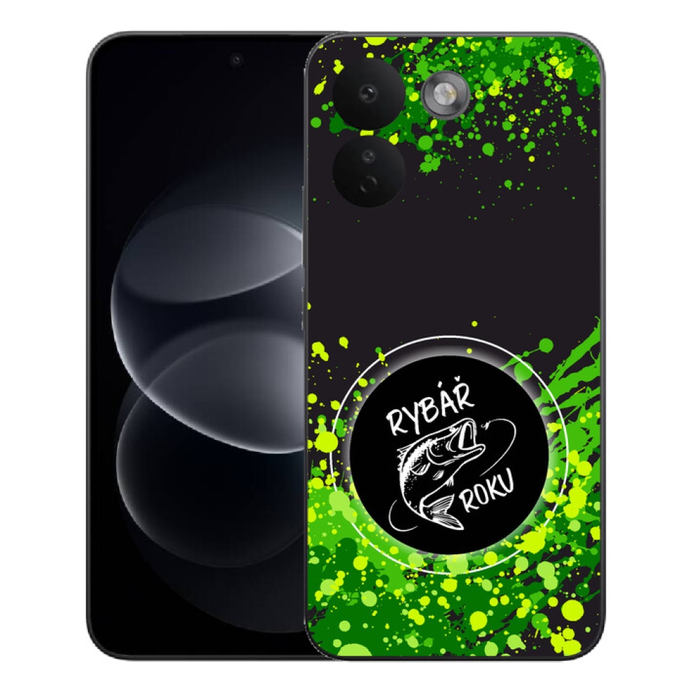 mmCase géltok a Xiaomi Redmi Note 17 Pro Max 5G-hez – „Az év horgásza” fekete háttérrel