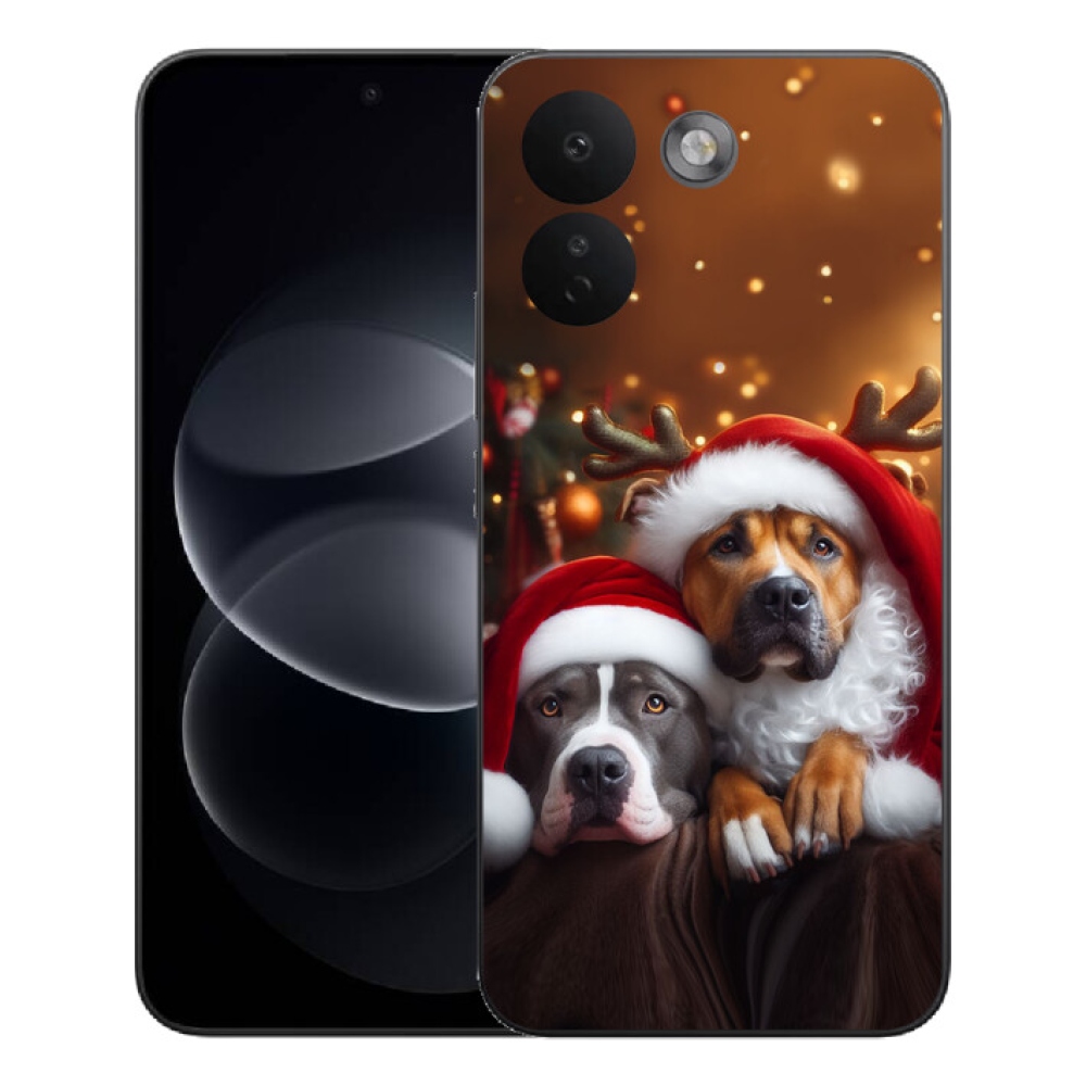 mmCase gél tok a Xiaomi Redmi Note 17 Pro Max 5G-hez – karácsonyi kutyák