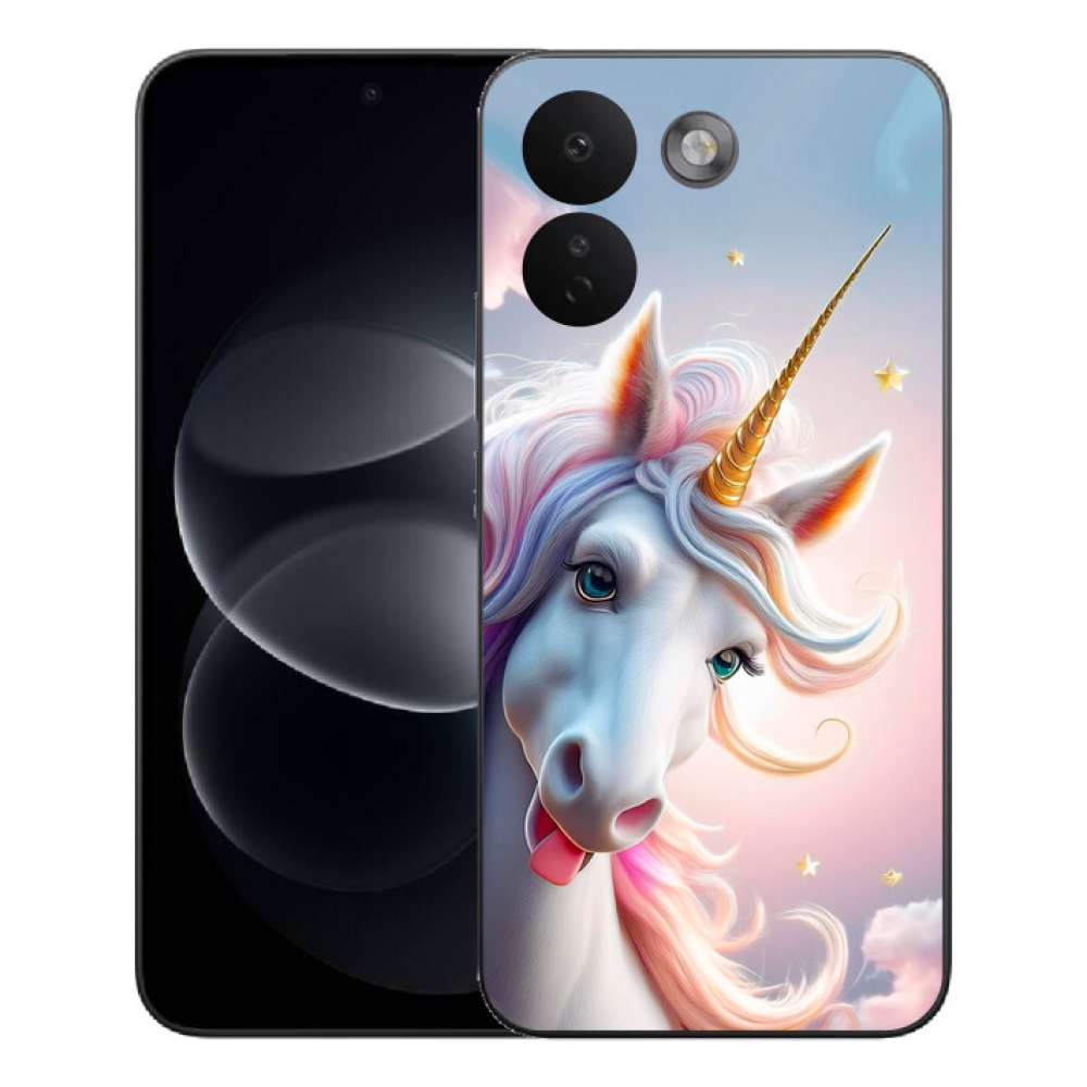 mmCase gél tok a Xiaomi Redmi Note 17 Pro Max 5G-hez – vidám egyszarvú