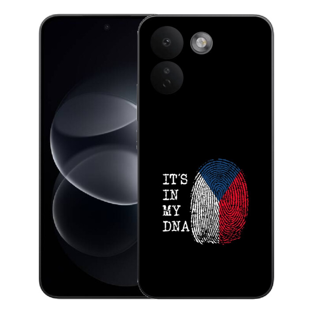 mmCase gél tok a Xiaomi Redmi Note 17 Pro Max 5G-hez – zászló, ujjlenyomat, fekete háttér