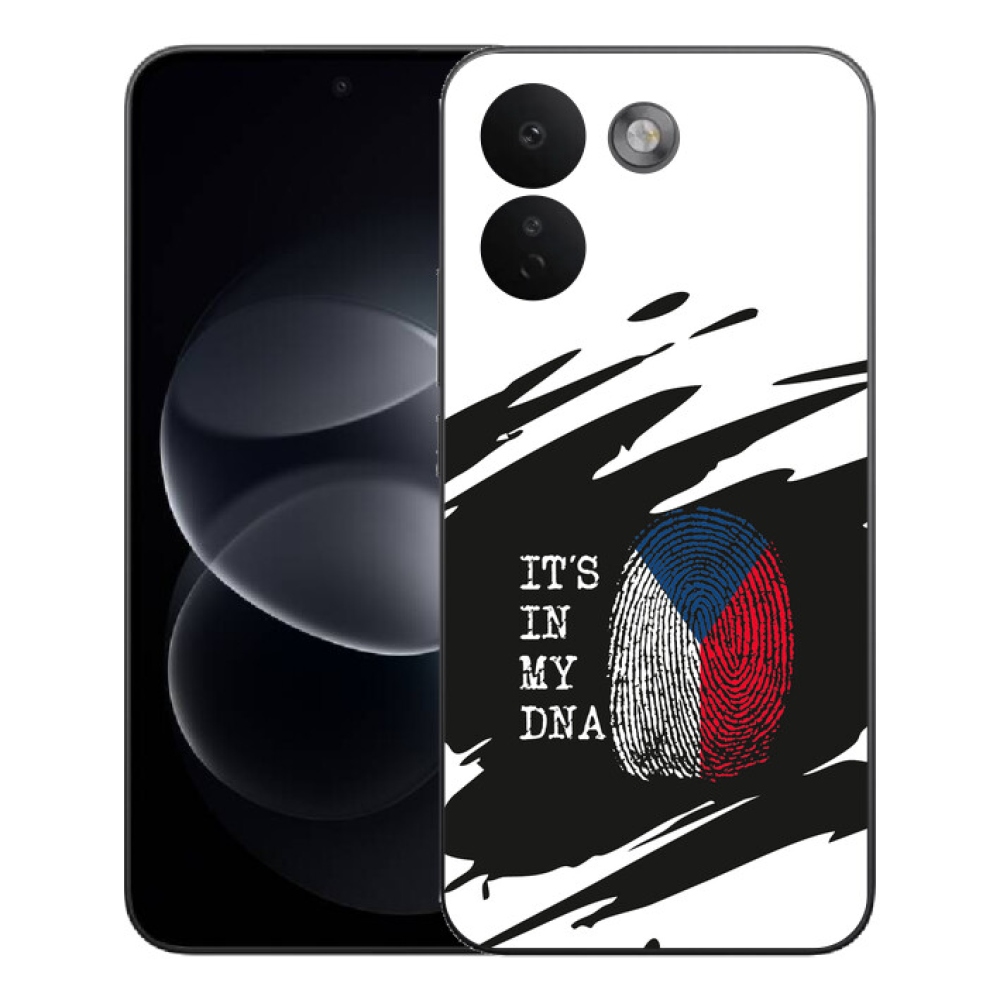 mmCase gél tok a Xiaomi Redmi Note 17 Pro Max 5G-hez – zászló, ujjlenyomat, fekete-fehér háttér