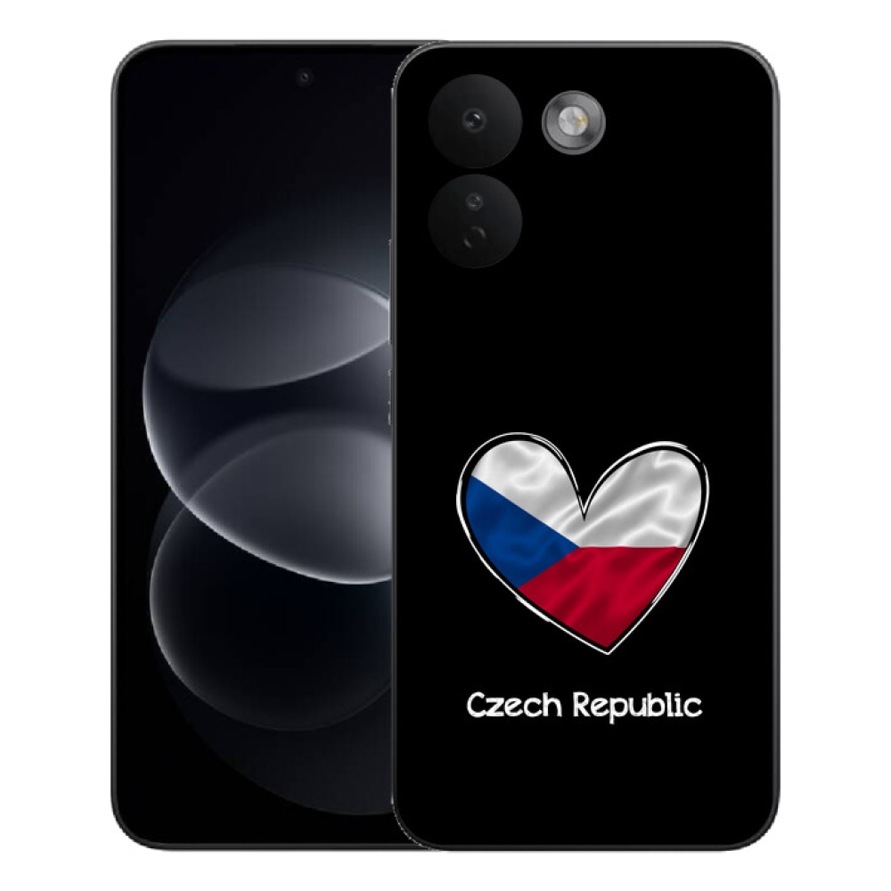 mmCase géltok a Xiaomi Redmi Note 17 Pro Max 5G-hez – zászló, szív, fekete háttér