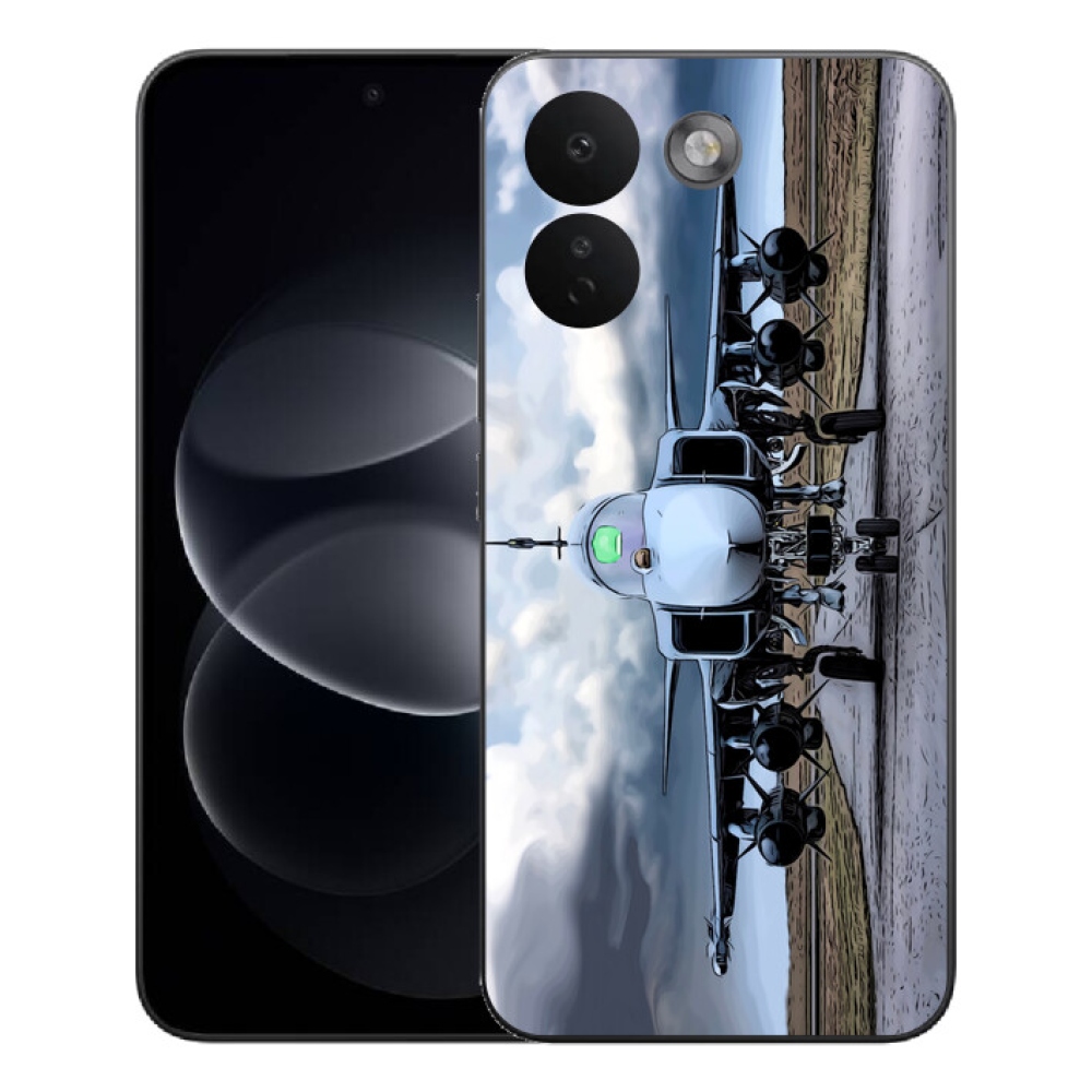mmCase gél tok a Xiaomi Redmi Note 17 Pro Max 5G-hez – katonai repülőgép