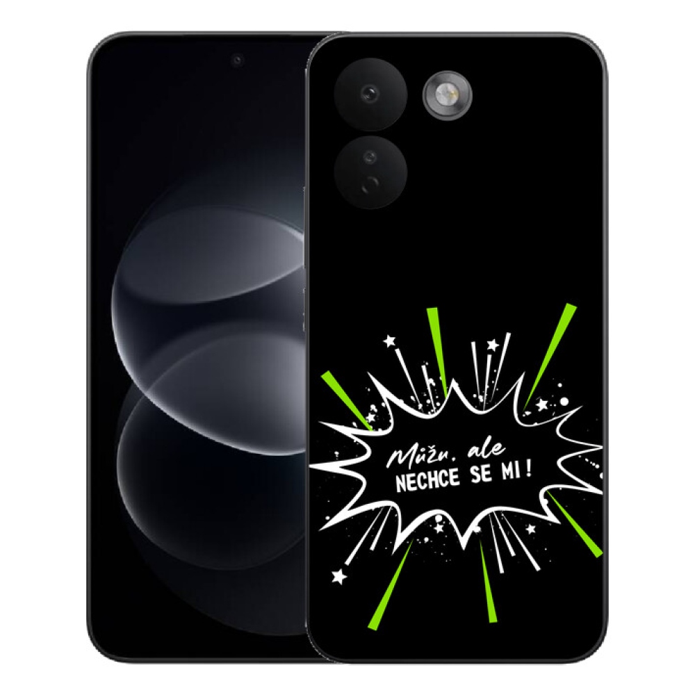 mmCase géltok a Xiaomi Redmi Note 17 Pro Max 5G-hez – vicces felirat, 11, fekete háttér