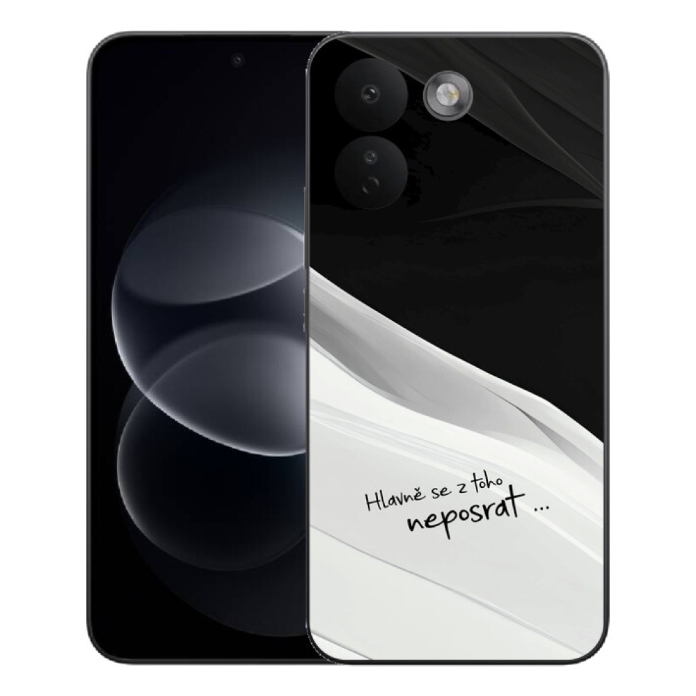 mmCase géltok a Xiaomi Redmi Note 17 Pro Max 5G-hez – vicces felirat, 13 fekete-fehér háttér