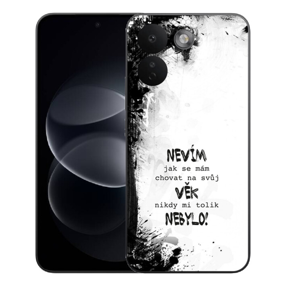 mmCase géltok a Xiaomi Redmi Note 17 Pro Max 5G-hez – vicces felirat, 14, fehér háttér