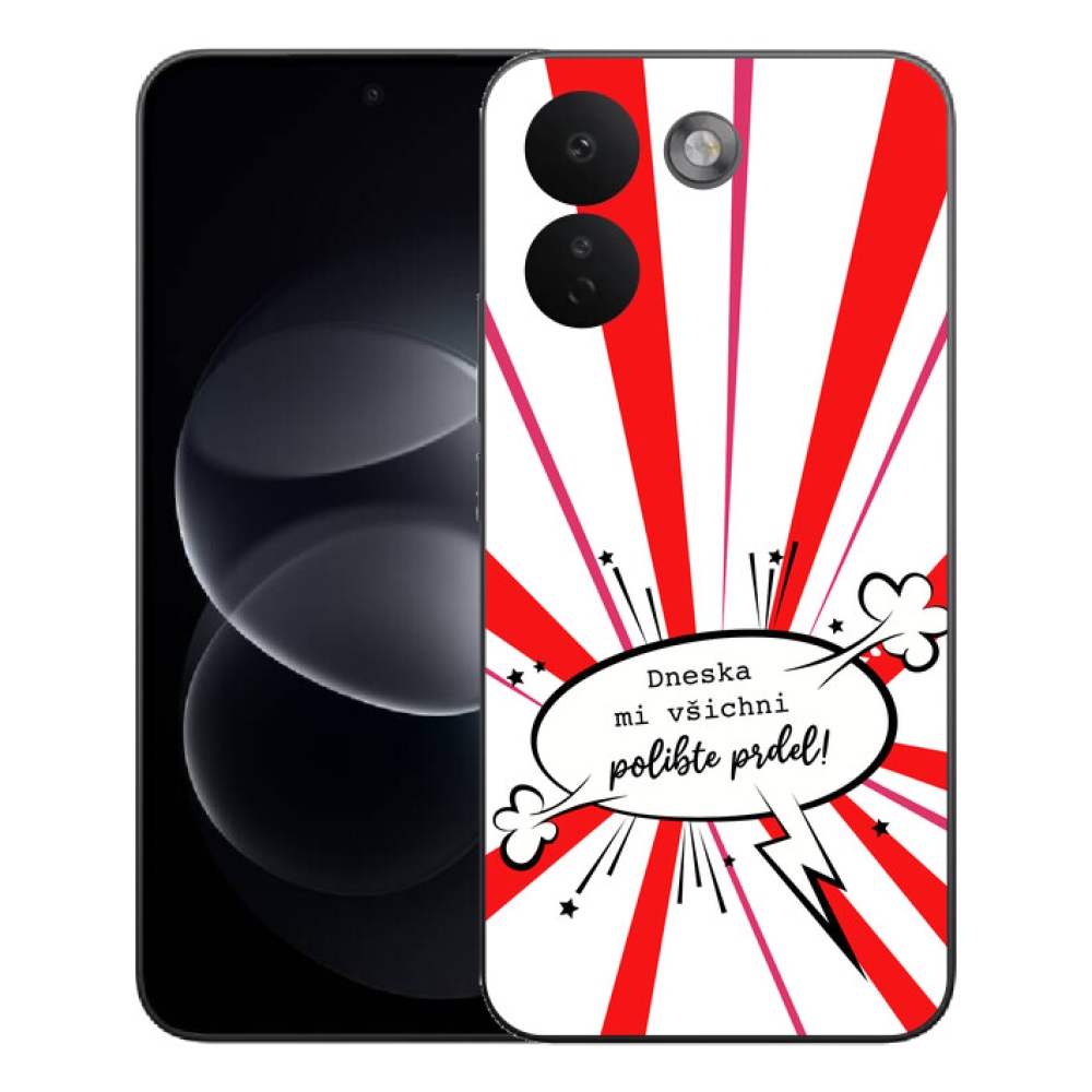 mmCase géltok a Xiaomi Redmi Note 17 Pro Max 5G-hez – vicces felirat, 15, fehér háttér