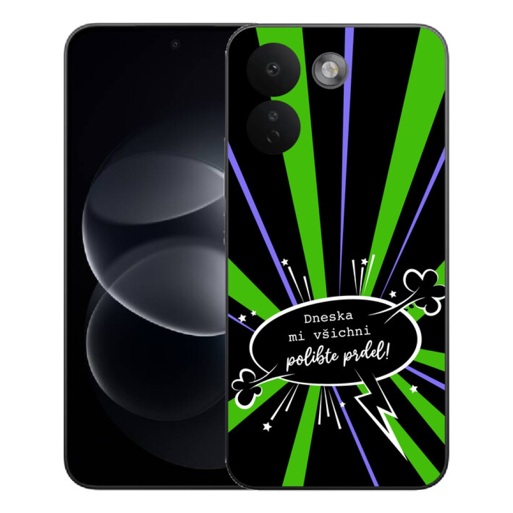 mmCase géltok a Xiaomi Redmi Note 17 Pro Max 5G-hez – vicces felirat, 15, fekete háttér