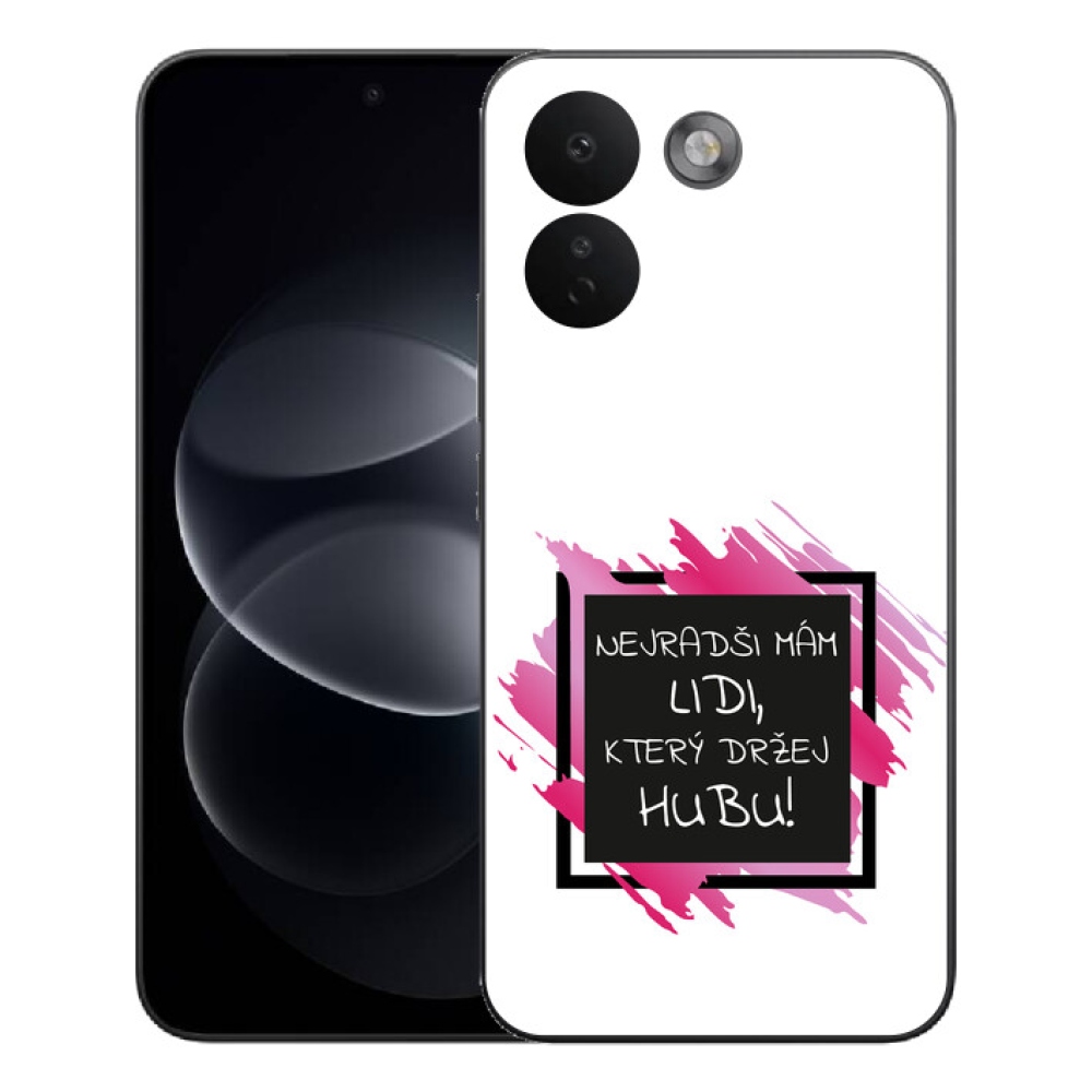 mmCase géltok a Xiaomi Redmi Note 17 Pro Max 5G-hez – vicces felirat, 7 fekete-fehér háttér