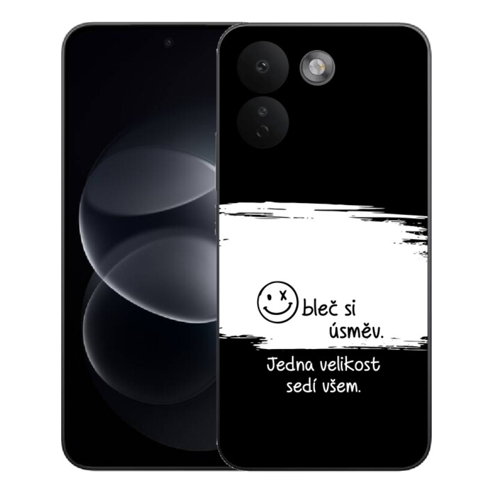 mmCase gél tok a Xiaomi Redmi Note 17 Pro Max 5G-hez – vicces felirat, 8 fekete-fehér háttér