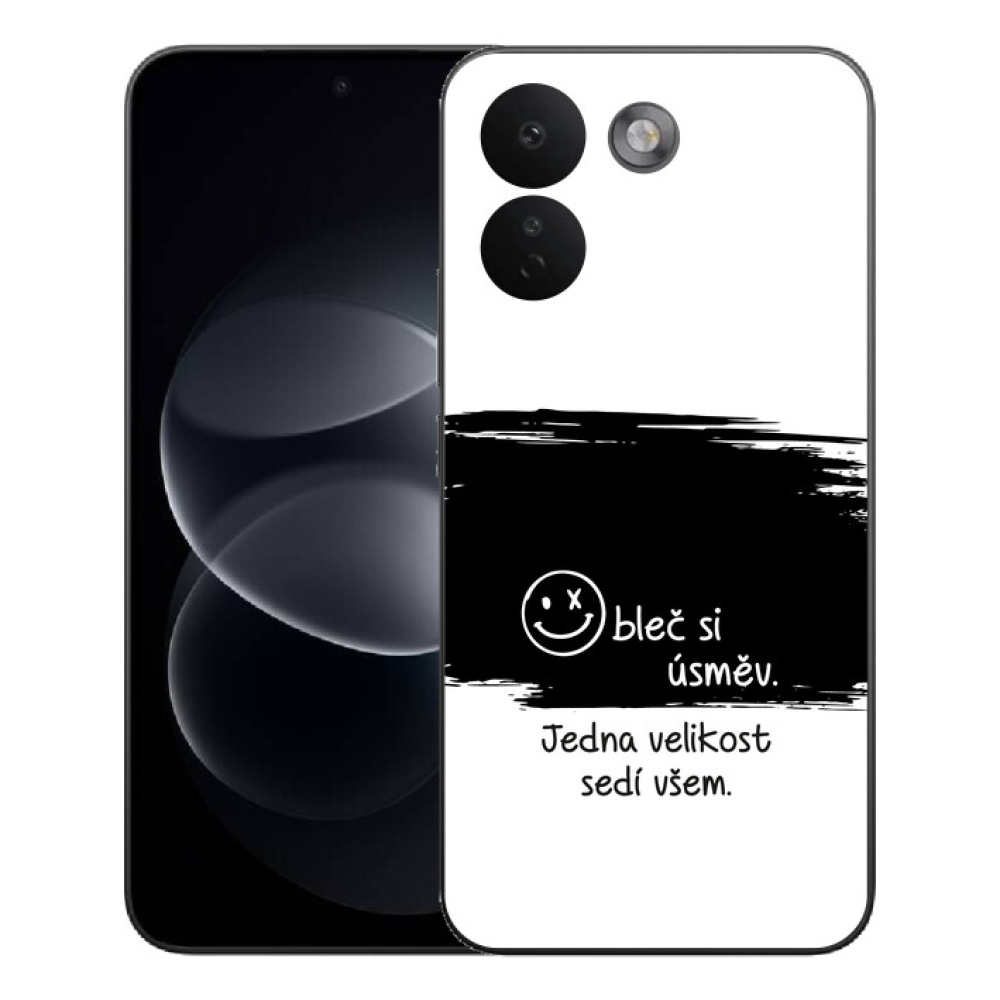 mmCase géltok a Xiaomi Redmi Note 17 Pro Max 5G-hez – vicces felirat, 8 fekete-fehér háttér