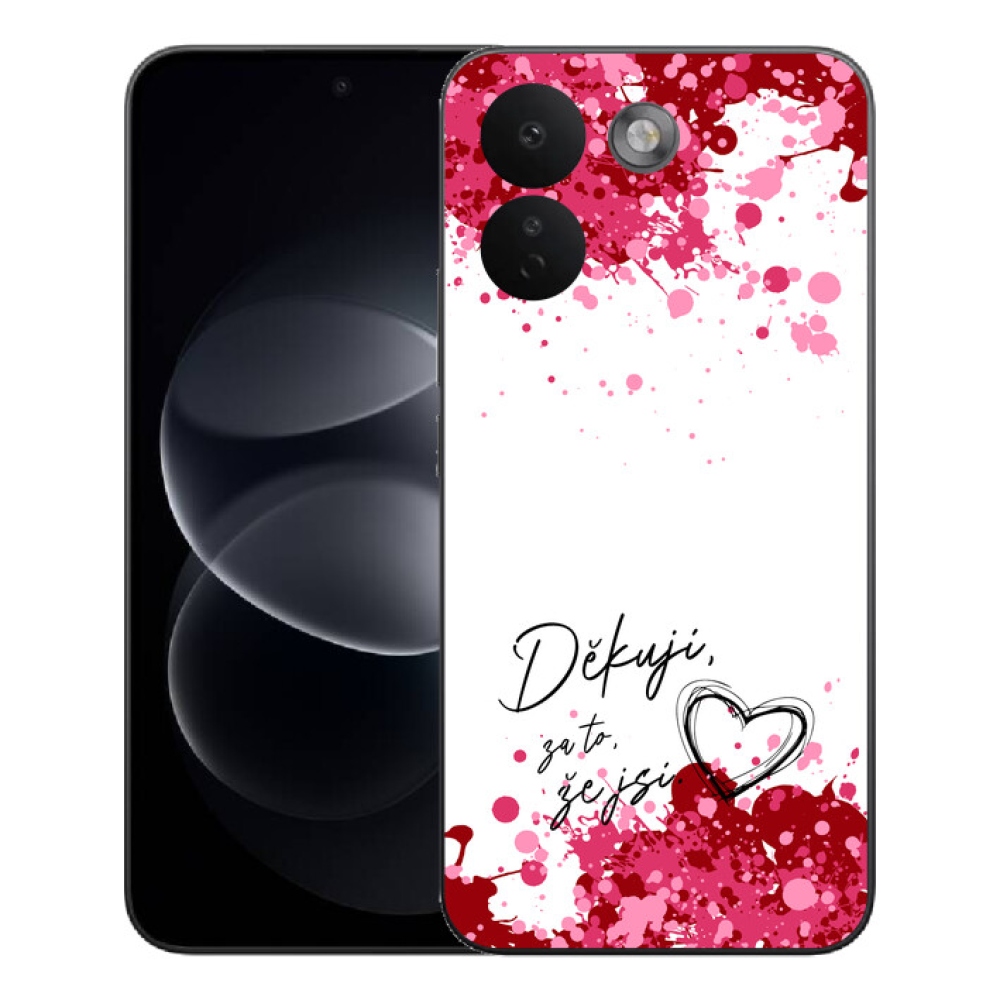 mmCase géltok a Xiaomi Redmi Note 17 Pro Max 5G-hez – „Szerelmes” felirat, 2 fehér háttér