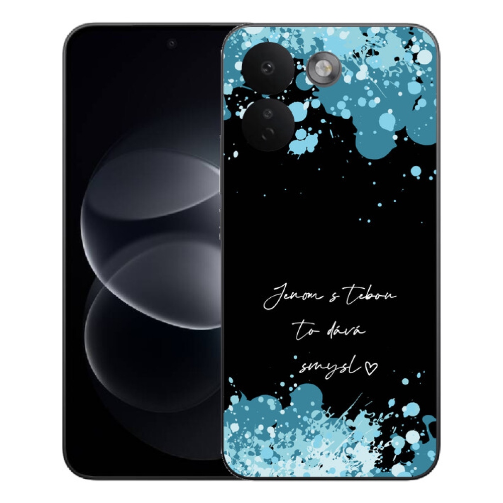 mmCase gél tok a Xiaomi Redmi Note 17 Pro Max 5G-hez – „Szerelmes” felirat fekete háttérrel