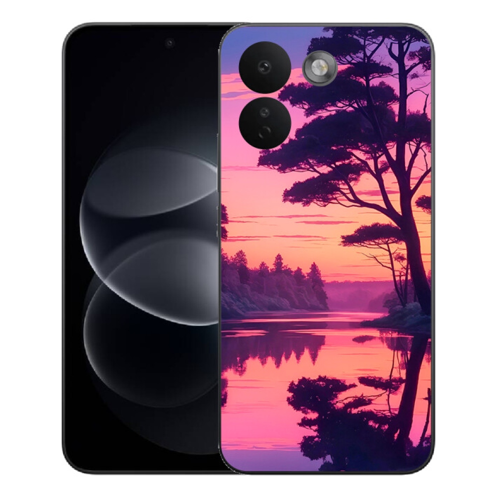 mmCase géltok a Xiaomi Redmi Note 17 Pro Max 5G-hez – naplemente a tó felett