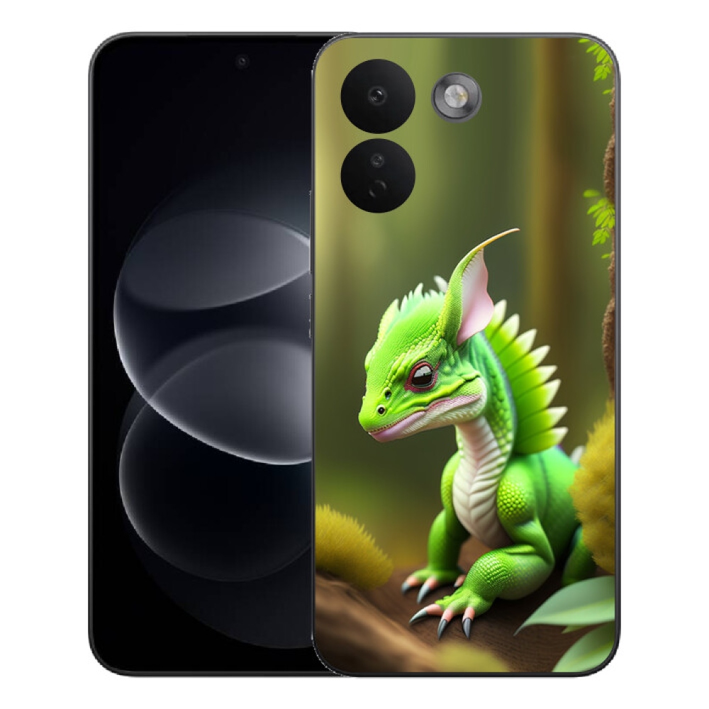 mmCase gél tok a Xiaomi Redmi Note 17 Pro Max 5G-hez – zöld sárkány