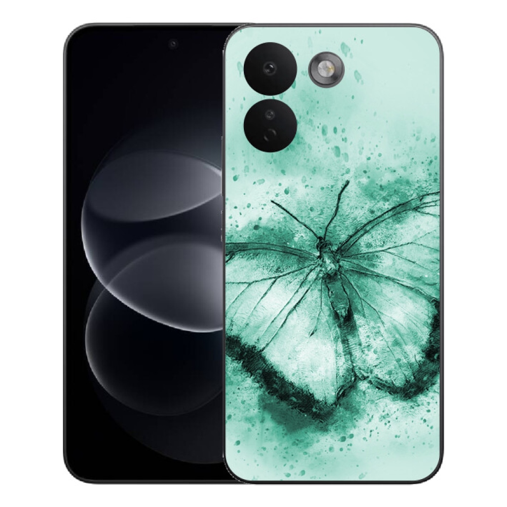 mmCase géltok a Xiaomi Redmi Note 17 Pro Max 5G-hez – zöld pillangó
