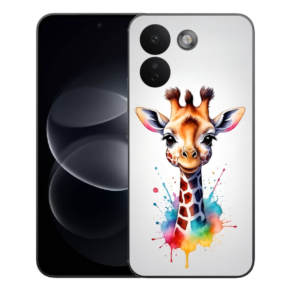 mmCase gél tok a Xiaomi Redmi Note 17 Pro Max 5G-hez – zsiráf 1