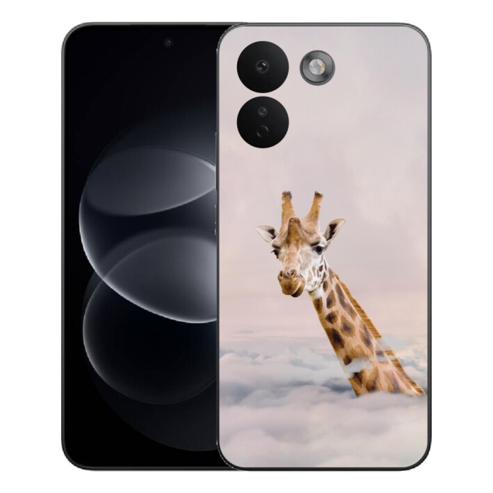 mmCase gél tok a Xiaomi Redmi Note 17 Pro Max 5G-hez – zsiráf a felhők között