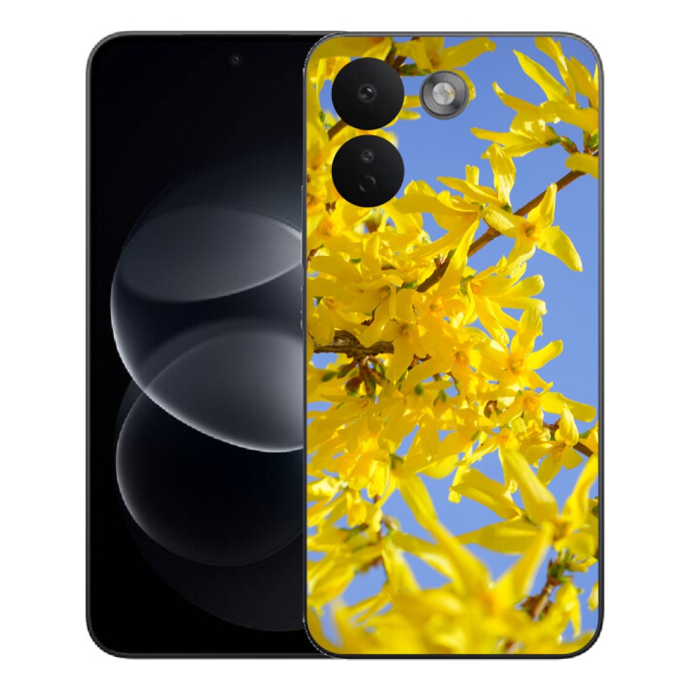 mmCase gél tok a Xiaomi Redmi Note 17 Pro Max 5G-hez – sárga virágok