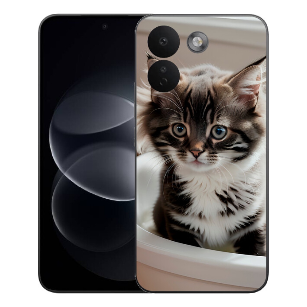 mmCase gél tok a Xiaomi Redmi Note 17 Pro Max 5G-hez – kíváncsi cica