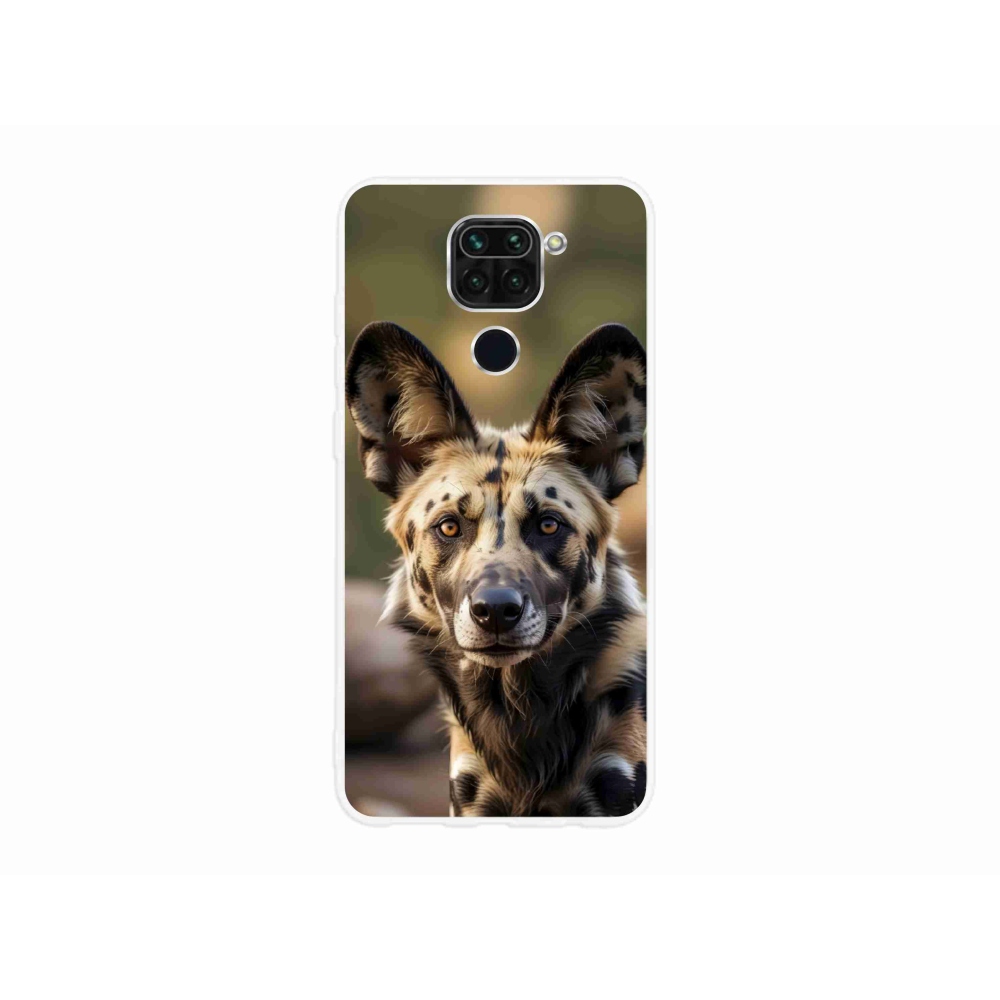 Gél borítás mmCase a Xiaomi Redmi Note 9-hez - afrikai vadkutya