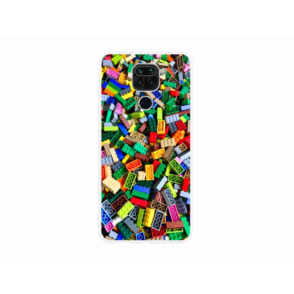 Gél borítás mmCase a Xiaomi Redmi Note 9-hez - színes építőelemek