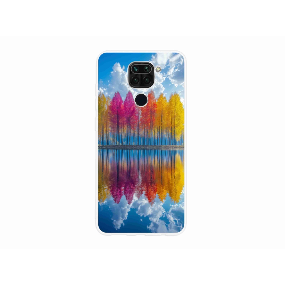 Gél borítás mmCase a Xiaomi Redmi Note 9-hez - színes fák