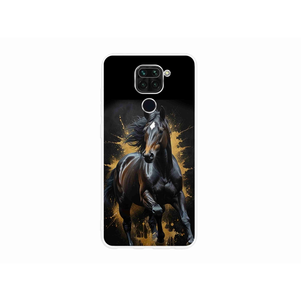 Gél borítás mmCase a Xiaomi Redmi Note 9-hez - elegáns fekete ménes
