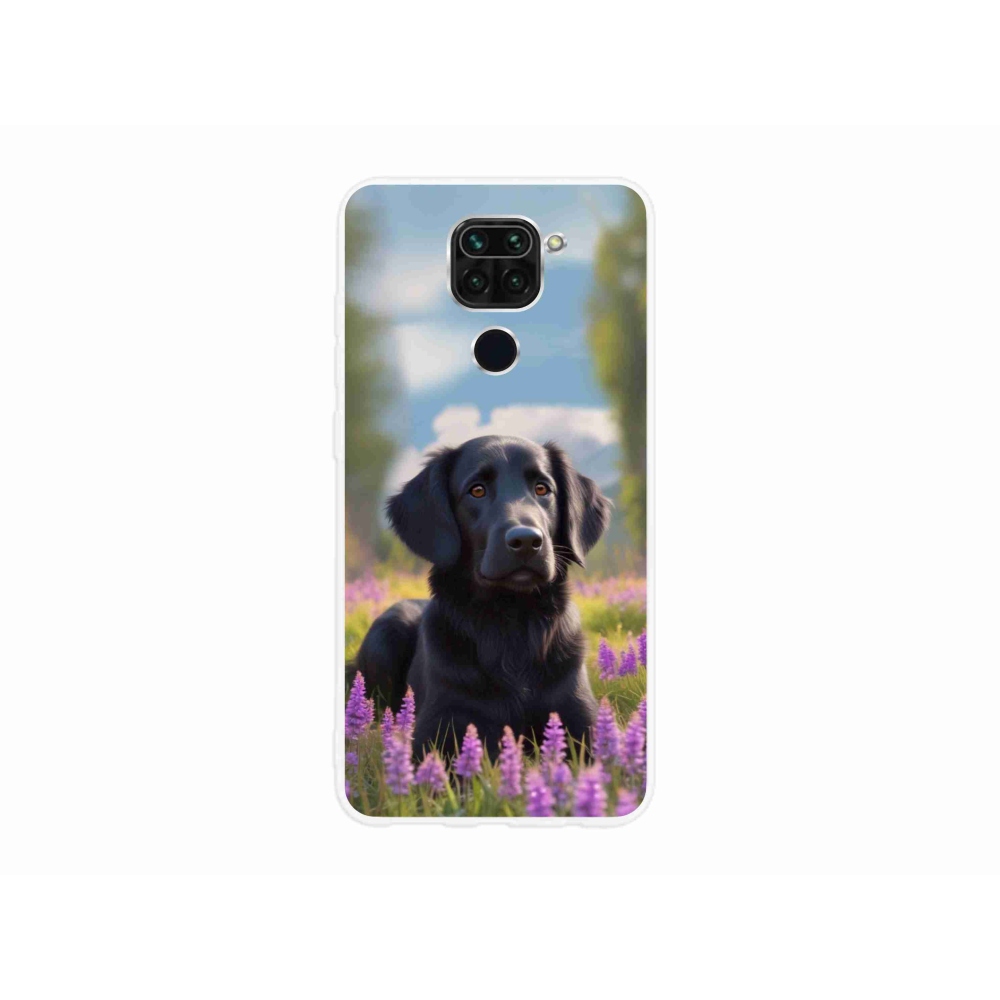 Gél borítás mmCase a Xiaomi Redmi Note 9-hez - elegáns fekete retriever