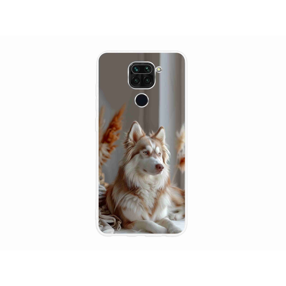 Gél borítás mmCase a Xiaomi Redmi Note 9-hez - csendes szibériai husky