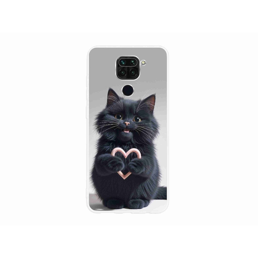 Gél borító mmCase a Xiaomi Redmi Note 9-hez - macska szeretet 3