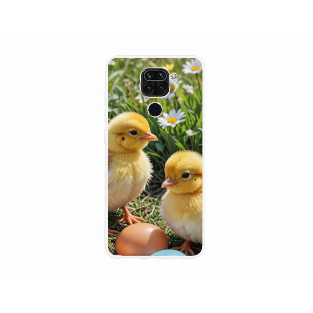 Gél borítás mmCase a Xiaomi Redmi Note 9-hez - csirkék