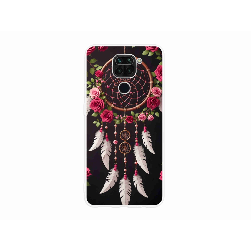 Gél borítás mmCase a Xiaomi Redmi Note 9-hez - álomfogó rózsákkal