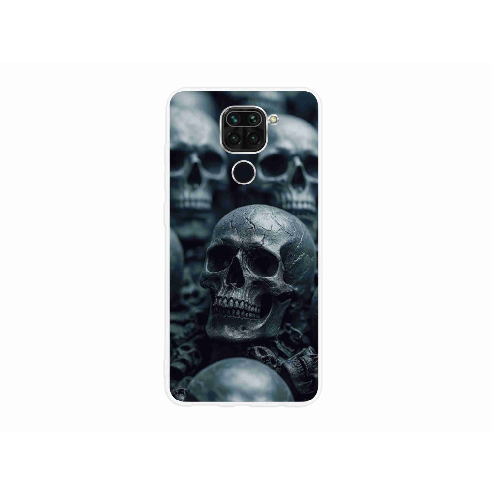 Gél borítás mmCase a Xiaomi Redmi Note 9-hez - koponya 2