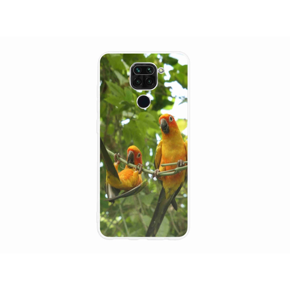 Gél borítás mmCase a Xiaomi Redmi Note 9-hez - papagájok aratingy