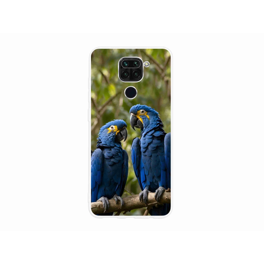 Gél borítás mmCase a Xiaomi Redmi Note 9-hez - papagáj duó