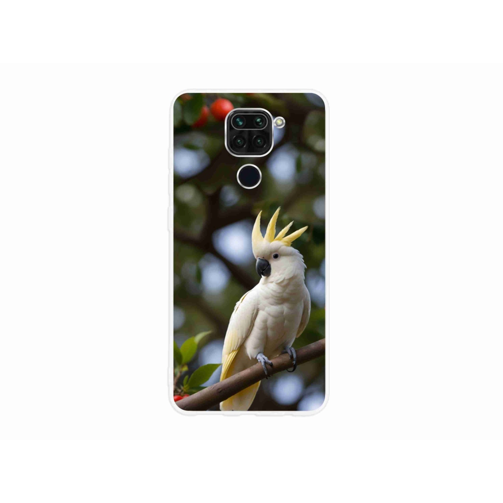 Gél borítás mmCase a Xiaomi Redmi Note 9-hez - papagáj kakadu 3
