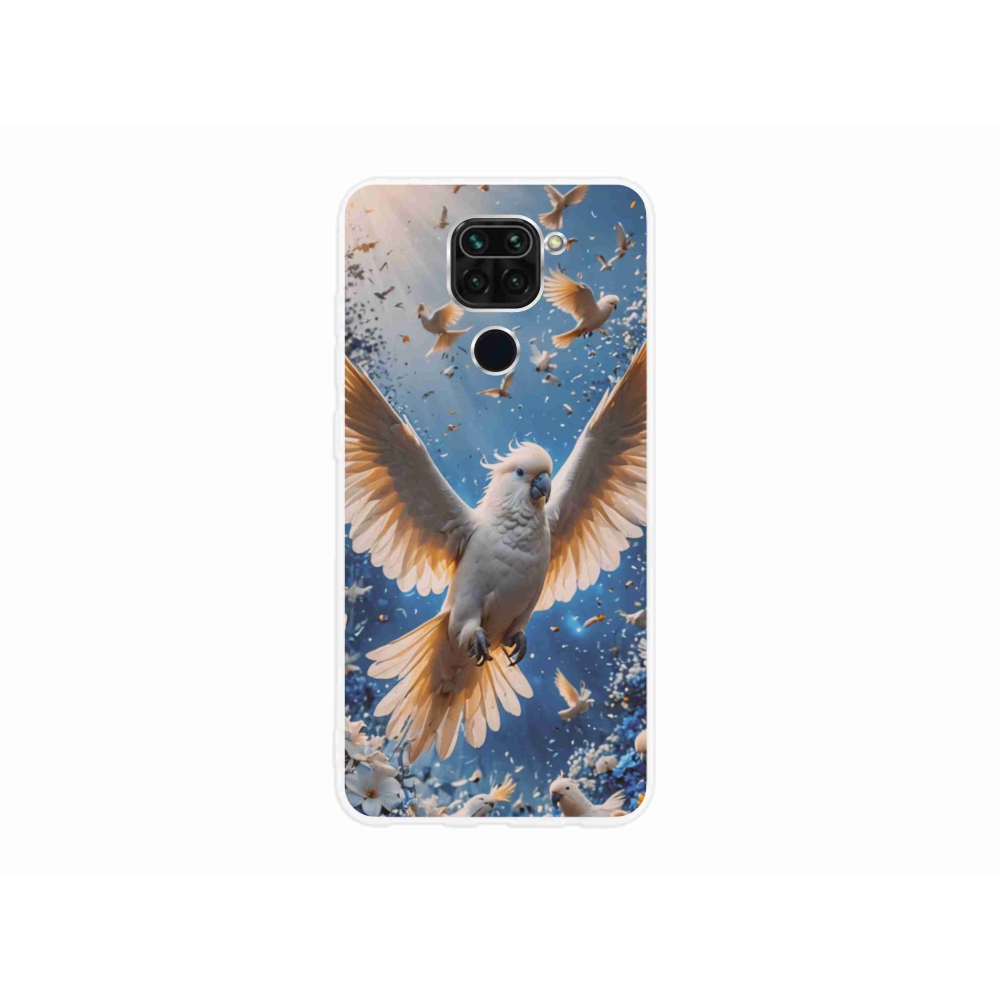 Gél borítás mmCase a Xiaomi Redmi Note 9-hez - papagáj kakadu