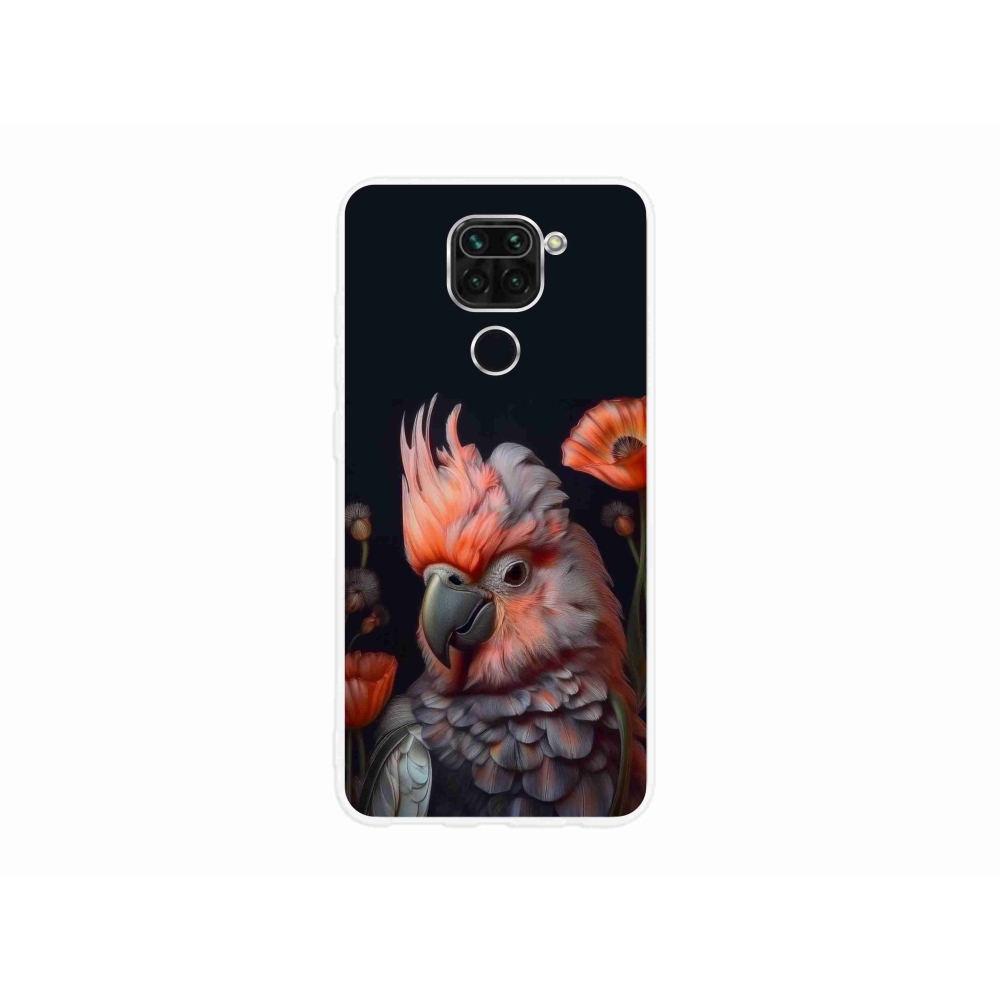 Gél borító mmCase a Xiaomi Redmi Note 9-hez - papagáj kakadu színekben