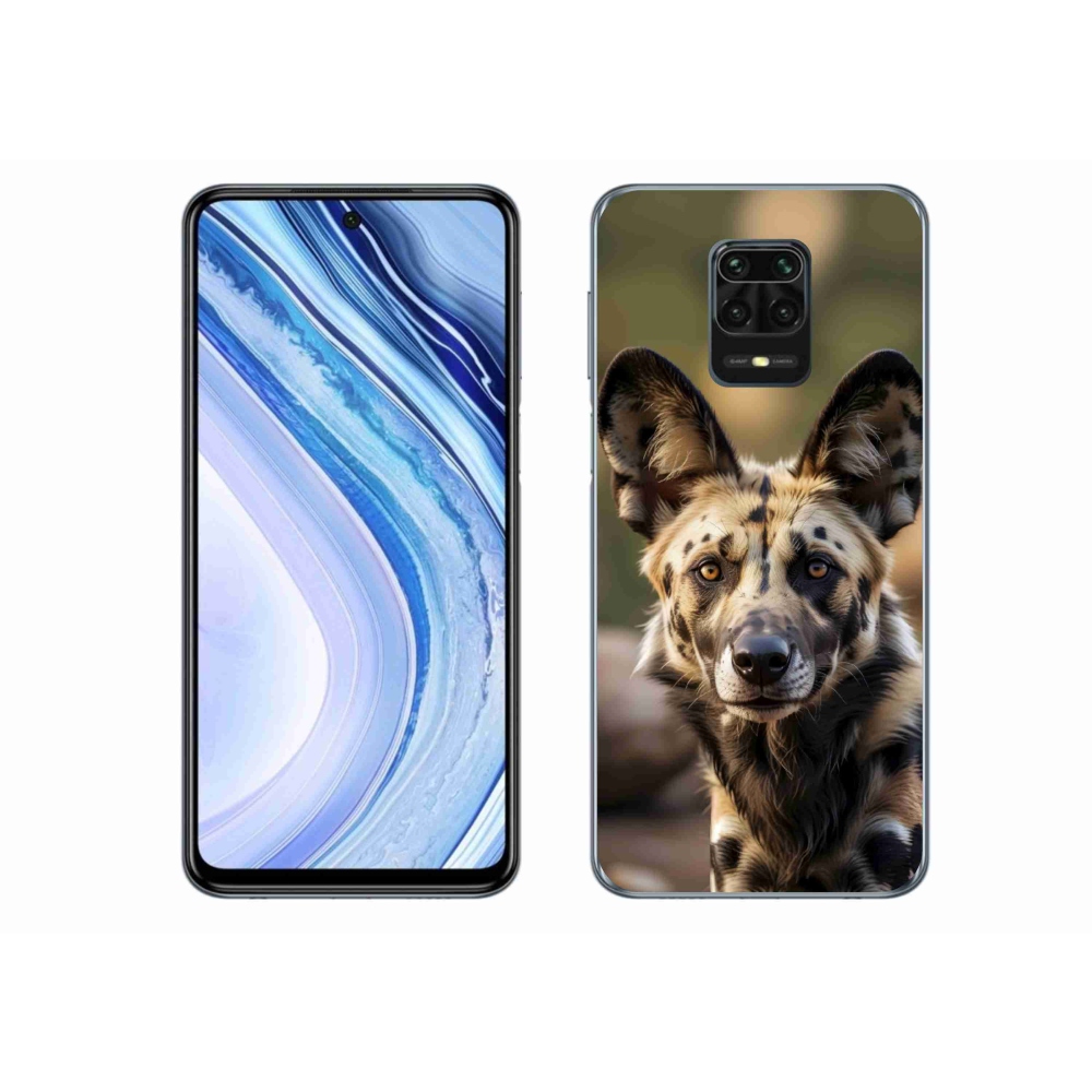 Gél borítás mmCase a Xiaomi Redmi Note 9 Pro készülékhez - afrikai vadkutya