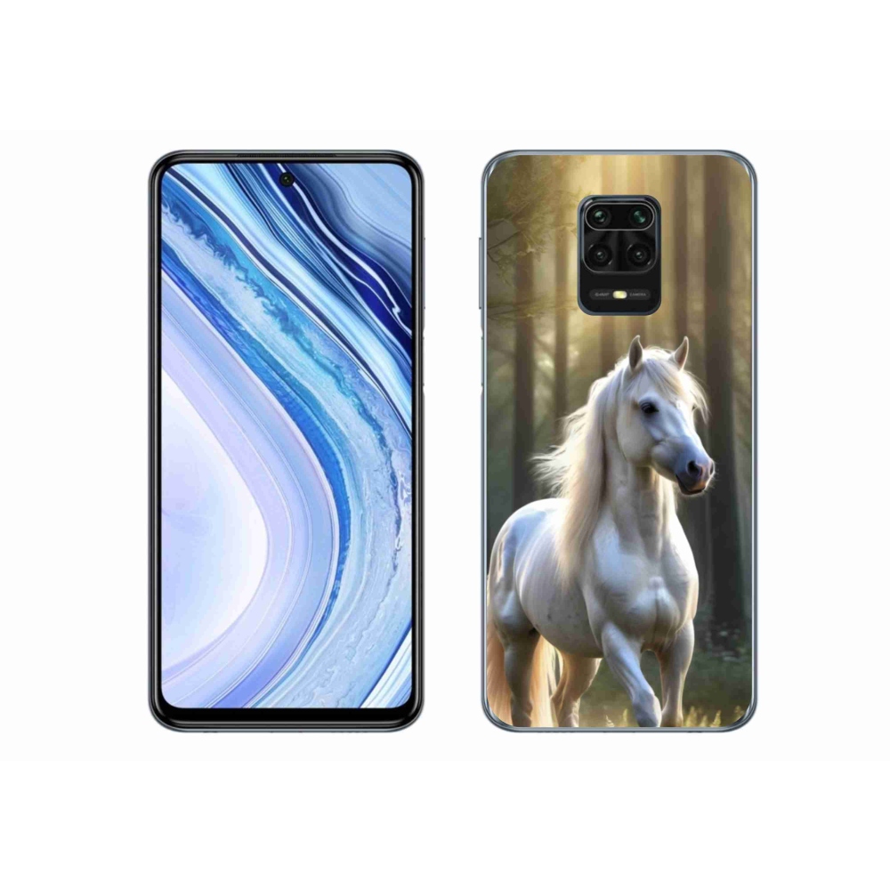 Gél borítás mmCase a Xiaomi Redmi Note 9 Pro-hoz - fehér ló 3