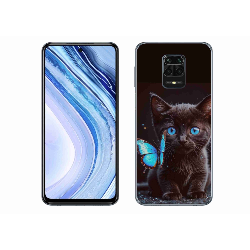Gél borítás mmCase a Xiaomi Redmi Note 9 Pro-hoz - fekete cica 3