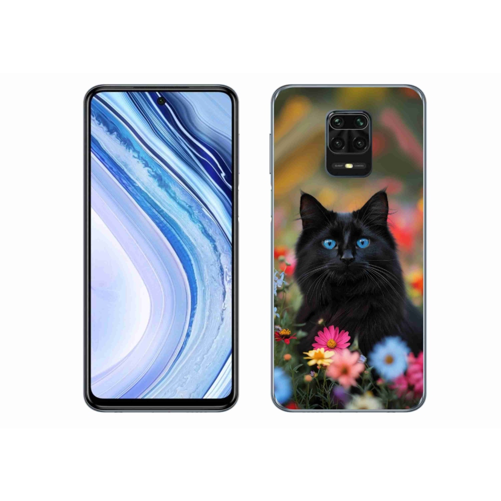 Gél borítás mmCase a Xiaomi Redmi Note 9 Pro-hoz - fekete cica 4