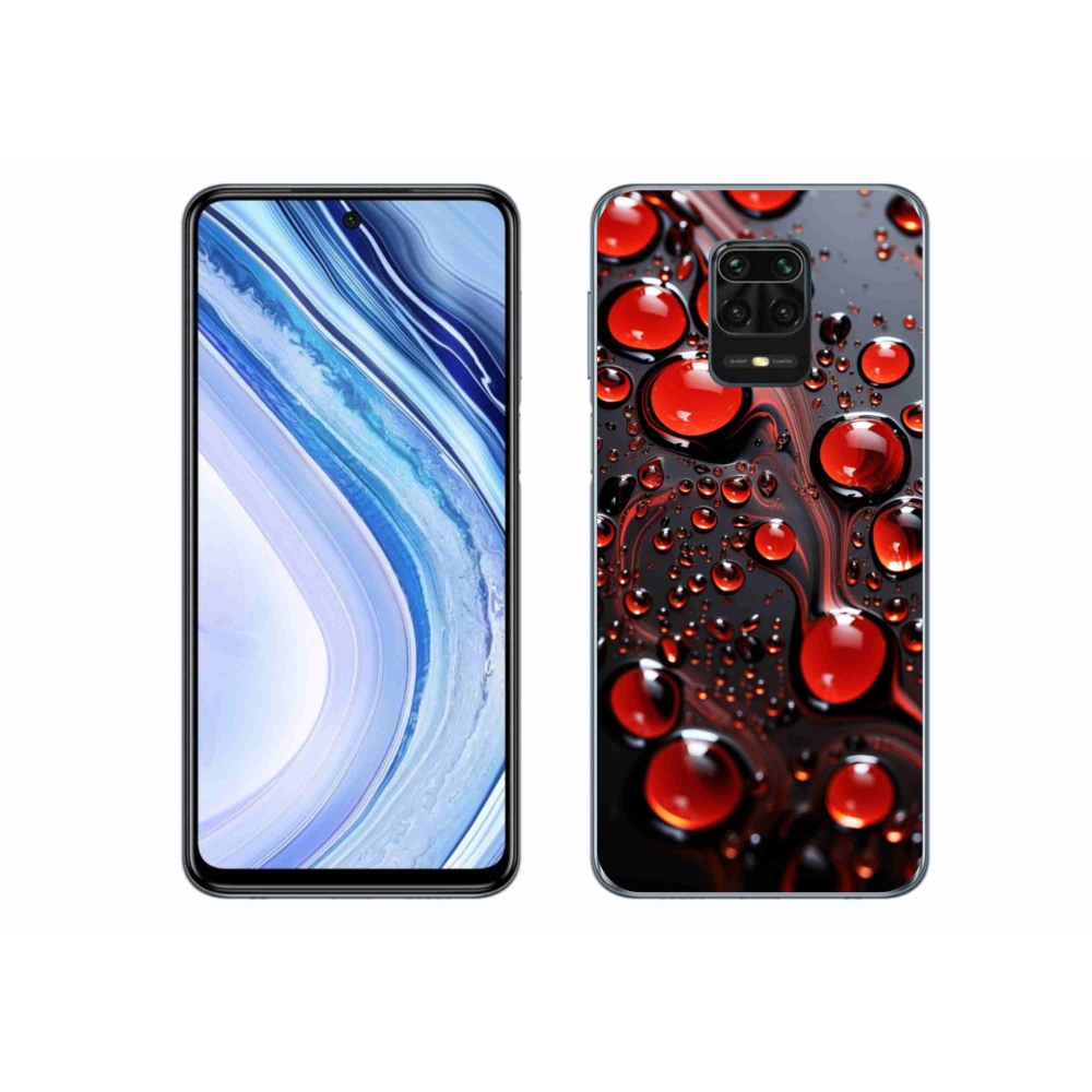 Gél borítás mmCase a Xiaomi Redmi Note 9 Pro-hoz - piros csepp 2