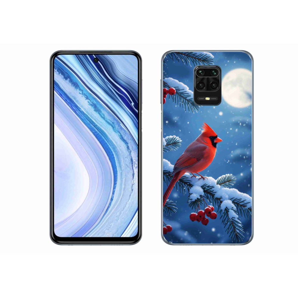 Gél borítás mmCase a Xiaomi Redmi Note 9 Pro készülékhez - bíborvörös színű