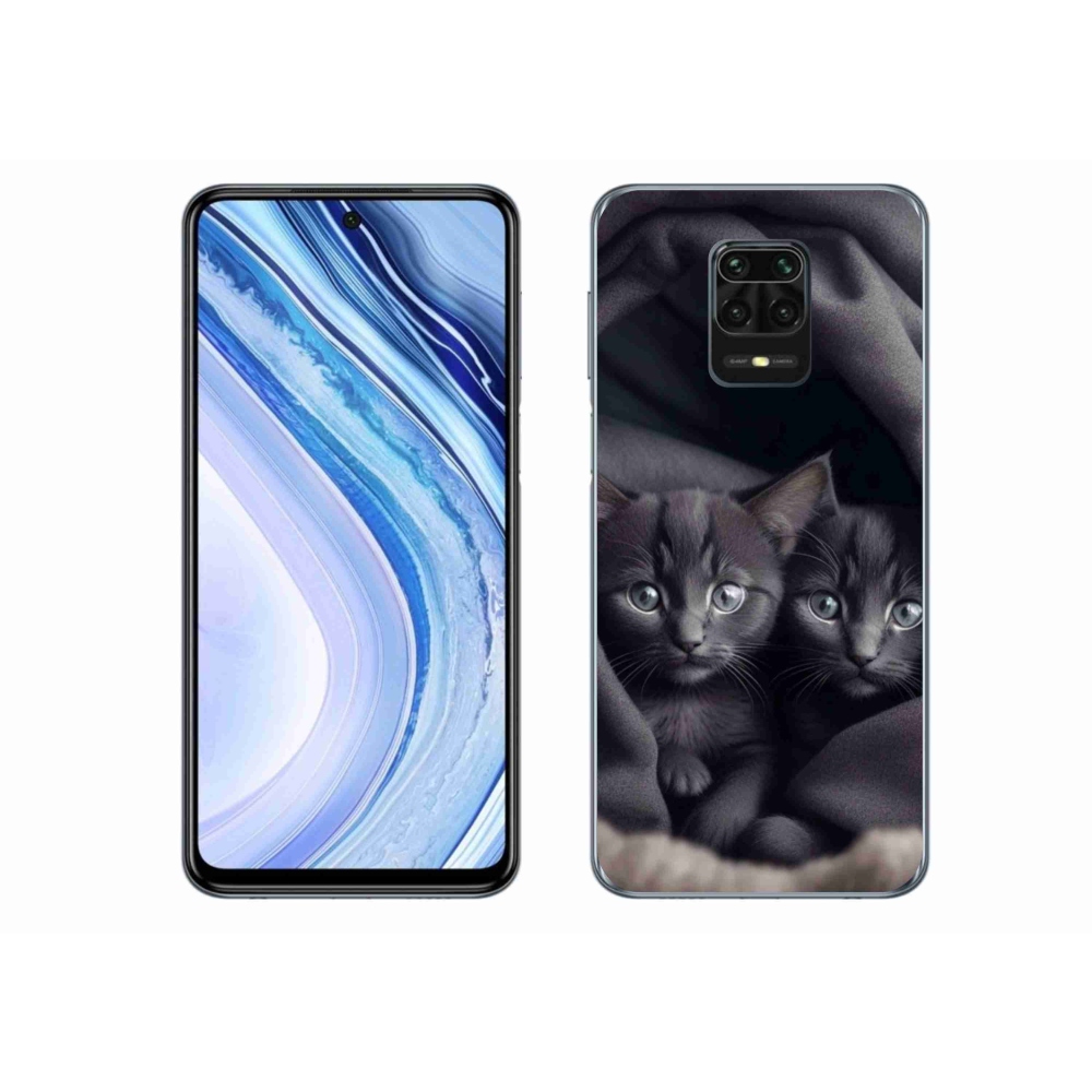 Gél borítás mmCase a Xiaomi Redmi Note 9 Pro számára - cat duo