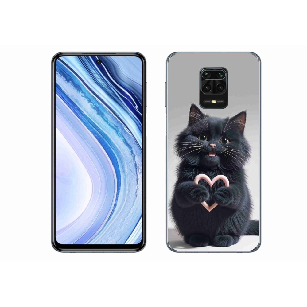 Gél borító mmCase a Xiaomi Redmi Note 9 Pro-hoz - macska szeretet 3
