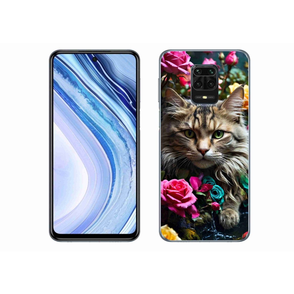 Gél borítás mmCase a Xiaomi Redmi Note 9 Pro számára - macskaszem nézet 2