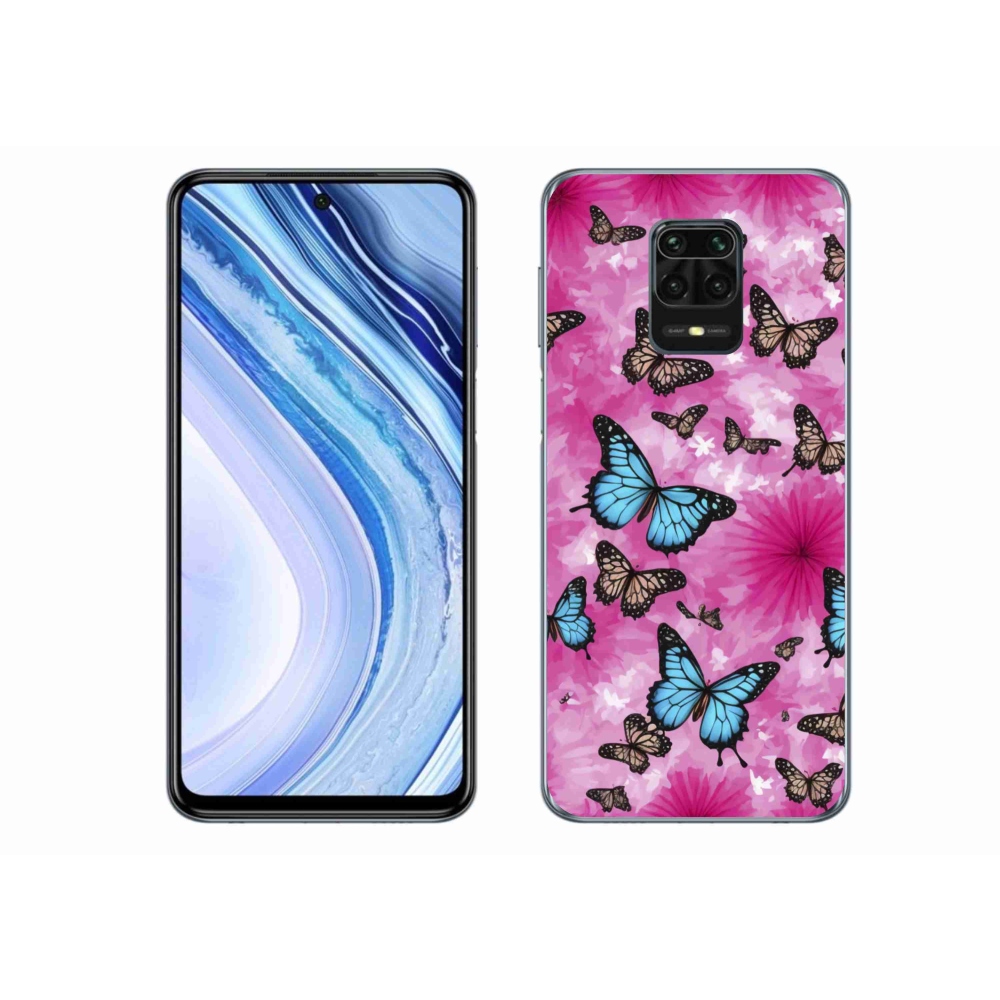 Gél borítás mmCase a Xiaomi Redmi Note 9 Pro-hoz - pillangókert