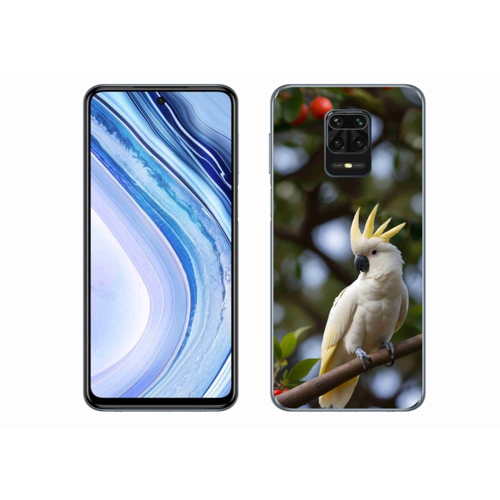 Gél borítás mmCase a Xiaomi Redmi Note 9 Pro-hoz - papagáj kakadu 3
